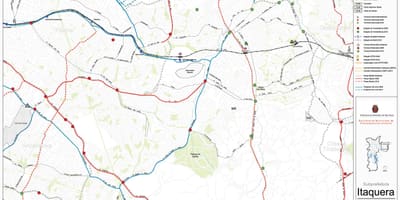 Karte von Itaquera São Paulo - Öffentliche Verkehrsmittel
