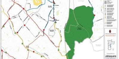 Karte von Jabaquara São Paulo - Öffentliche Verkehrsmittel