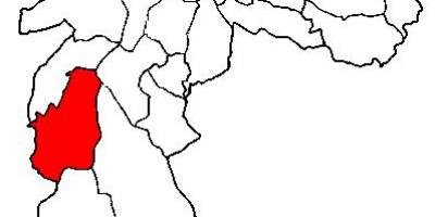 Karte von M'Boi Mirim sub-Präfektur von São Paulo