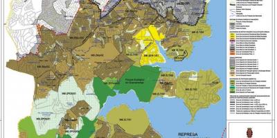 Karte von M'Boi Mirim-São Paulo - Besetzung der Erde
