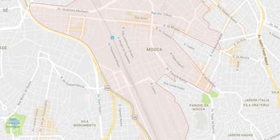 Karte von São Paulo Mooca