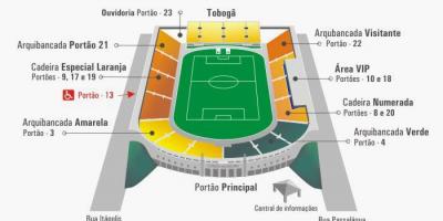 Karte von Pacaembu-Stadion