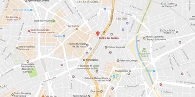 Karte von Palácio dos Correios São Paulo