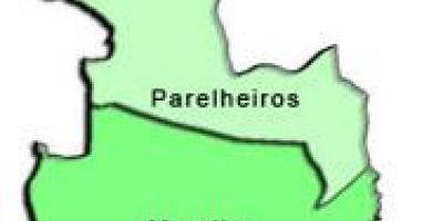Karte von Parelheiros sub-Präfektur
