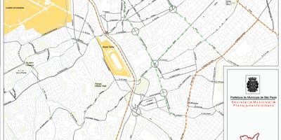 Karte von Pinheiros São Paulo - Straßen