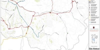 Karte von São Mateus São Paulo - Öffentliche Verkehrsmittel