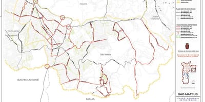 Karte von São Mateus São Paulo - Straßen