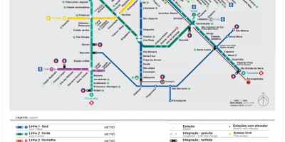 Karte von São Paulo EMTU
