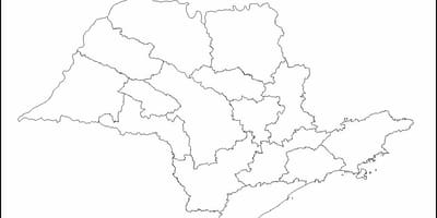 Karte von São Paulo Jungfrau - Regionen