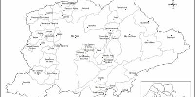 Karte von São Paulo Jungfrau