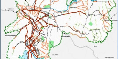 Karte von São Paulo-Radweg