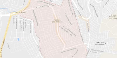 Karte von São Rafael, São Paulo