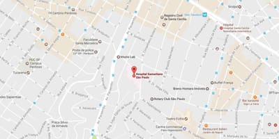 Karte von Samaritano São Paulo hospital
