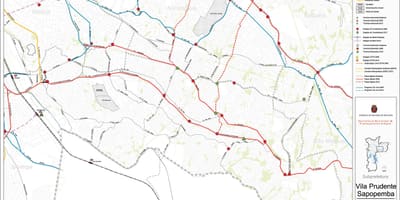 Karte von Sapopembra São Paulo - Öffentliche Verkehrsmittel