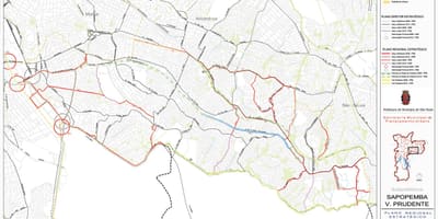 Karte von Sapopembra São Paulo - Straßen