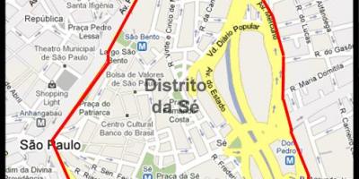 Karte von Sé São Paulo