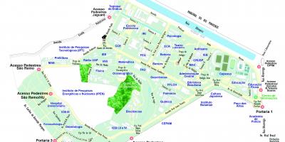 Karte von der Universität von São Paulo - USP