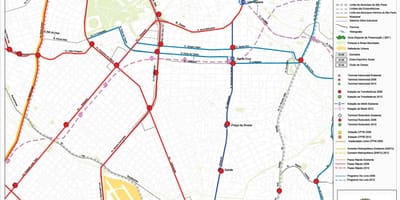 Karte von Vila Mariana, São Paulo - Öffentliche Verkehrsmittel