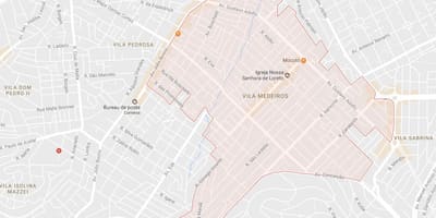 Karte von Vila São Paulo Medeiros