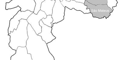 Karte der zone Leste 1 São Paulo