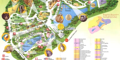 Karte der Zoologische park von São Paulo